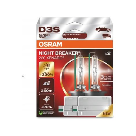 Láser Osram D3S xenarc Night Breaker 220% 2 unidades (1/5)