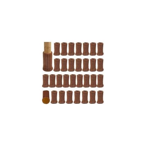 Chaussettes de Protection pour Pieds de Chaises, Lot de 32 Pièces, Patins Antidérapants pour Meubles, Réduit Bruit et Rayures