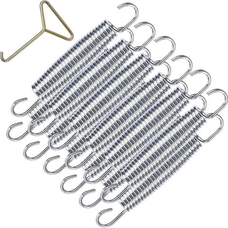 10 pcs 5 inch Ressorts de Trampoline de Rechange, Ressorts de Trampoline Robustes, Ressorts de trampoline fitness + 1 Outil de Ressort (1/5)