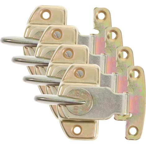 jeux de loquets dorés pour une fixation solide, fer durable (1/5)
