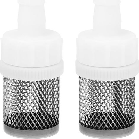 2pcs 10mm Fluted Connection Vacuum Prefilter Stainless Steel Mesh for Water Pump Reusable (1/5)