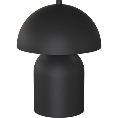 Lampada da Tavolo Mush, Metallo, Nero, 18x24x18 cm