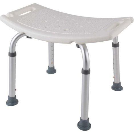 Non-slip adjustable shower bench for seniors PMR bath (1/4)