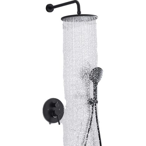 Rubinetto termostatico per doccia, finitura cromata, design a doppia maniglia, BY (1/2)