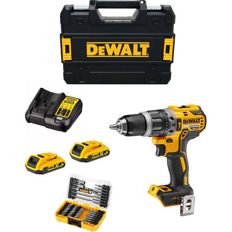 Perceuse à Percussion DeWALT DCD796D2T (2 x 2,0 Ah DCB107 TSTAK II) Jeu de 40 embouts de vissage (1/5)