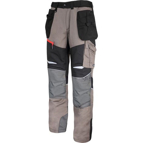 Pantaloni kaki neri con inserti elasticizzati, "3XL", CE, lahti (1/5)