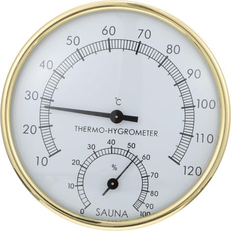 Thermomètre Hygromètre Sauna Haute Précision Outil et Étanche Accessoire Sauna Pratique pour Mesure Température et Humidité