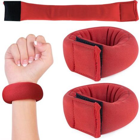 Poids pour poignets, lot de 2, bracelets lestés portables pour la course à pied, le fitness, le yoga, le Pilates, l'aérobic, pour hommes et femmes (1/5)