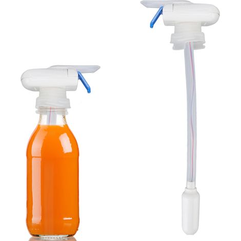 Saftspender, automatischer Wasserspender, spritzwassergeschützter Getränkespender (Saft/Bier), elektrischer Wasserhahn, blau. (1/5)