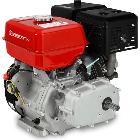 Motor gasolina 15CV 11,03kW 4 tiempos embrague húmedo eje 22mm arranque manual 420cc EBERTH (1/5)