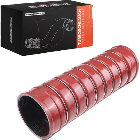 Manguera de radiador, 300 mm de longitud, material de silicona, compatible con vehículos MAN, instalación en intercooler, color rojo. (1/5)