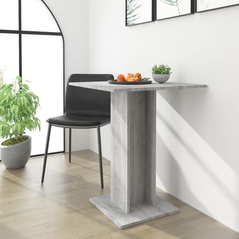 Table de bistro Chic,Table de Jardin,Table de salle à manger Sonoma gris 60x60x75 cm Bois d'ingénierie -55679 (1/5)