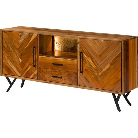Sideboard Altholz 180x40x81 natur lackiert AVIGNON 111