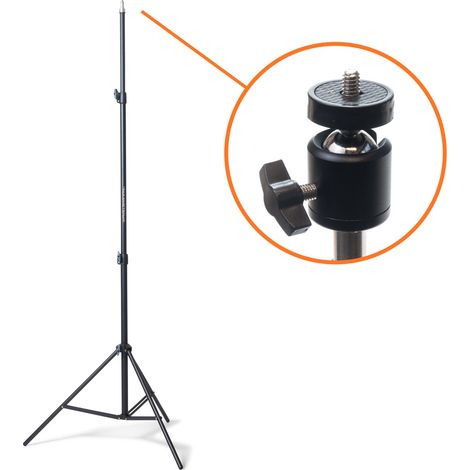 Trépied pour niveau laser réglable 71 à 210 cm – Tête rotative 360° – Compact et léger 1,05 kg – Idéal pour chantiers – Maka