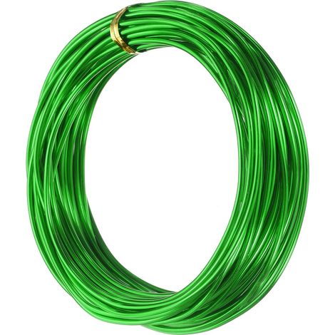 Fil D'armature Aluminium 12 Gauge 2mm Fil Métallique Vert (1/5)