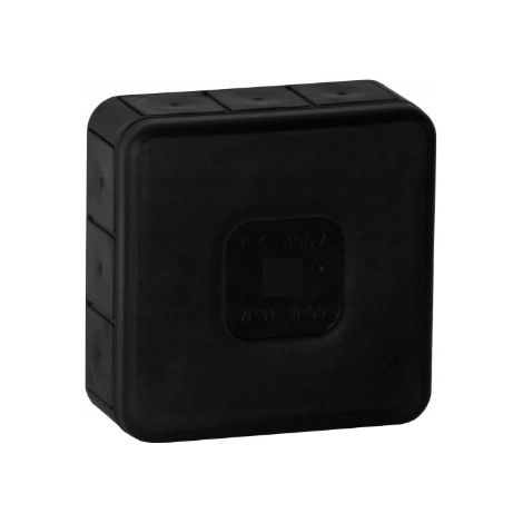 Scatola ermetica per montaggio a superficie 85x85x37mm Nera (1/3)