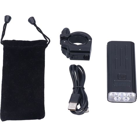 Éclairage vélo SW705 à 5 LED ultra-lumineuses, rechargeable par USB, pour hommes, femmes et enfants, idéal pour le vélo de route et de montagne. (1/5)
