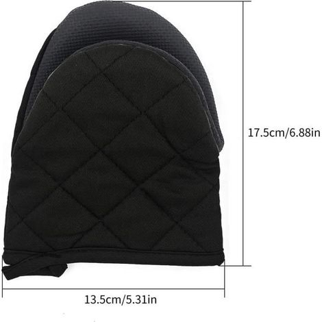 gants de cuisine en néoprène lot de 2 antidérapant (1/3)