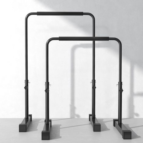 Barras de fondos ajustables, 2 piezas, altura 80-100 cm, acero negro, 120 kg DESVIAE (1/5)