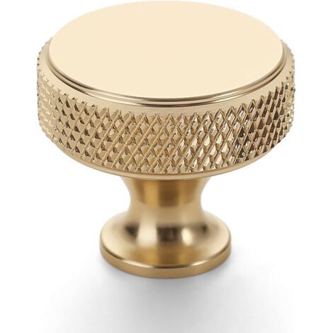 Lot de 10 Boutons de Meuble Ronds Or - Poignée pour Porte de Cuisine et Placard (1/5)