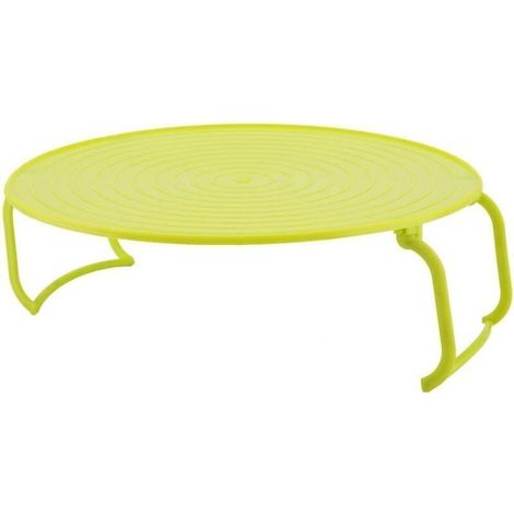 Support pour plaques de cuisson au four à micro-ondes, support multifonctionnel en plastique avec poignée, vert, accessoire de cuisine. (1/4)