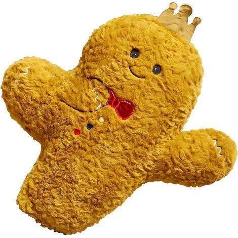 Oreiller en Forme de Pain d'Épice - Décoration Mignonne Douce en Pain (1/5)