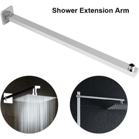 60 cm Wandmontage-Duscharm, fester Duschverlängerungsarm mit Flansch für Regenduschkopf