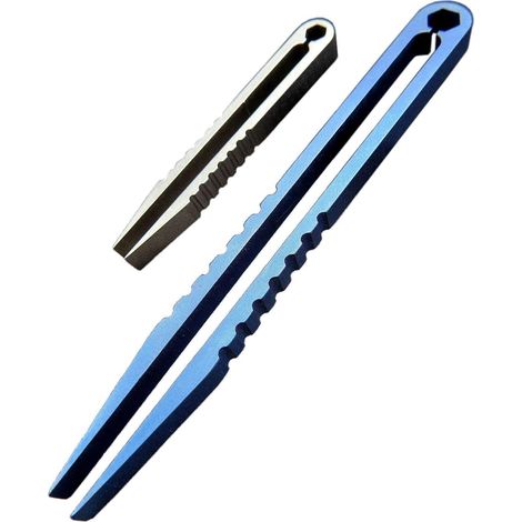 Pinces Mini - Alliage De Titane - Résistant À La Corrosion - Pour Camping Extérieur Voyage - 2 Pièces (1/5)