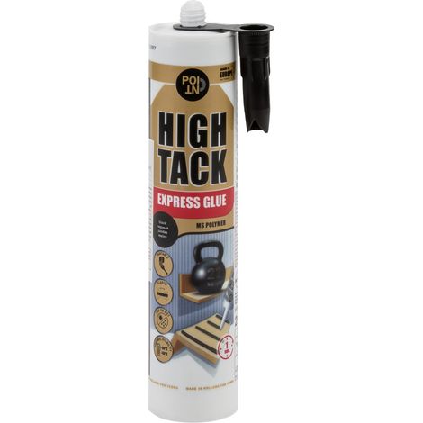 Point Montagekleber HIGH TACK für sehr schwere Bauelemente MS-Polymer Innnen- & Außen 290 ml: 1 Kartusche, schwarz (1/4)