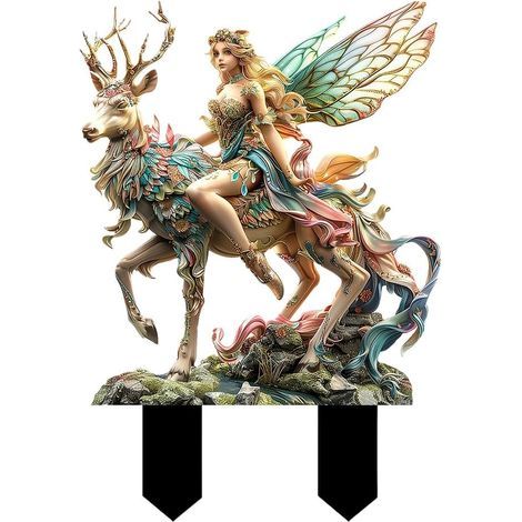 Figurines de Fées Miniatures, Jardin Miniatures Fées Mini Figurine De Jardin Fées Ornements Jardin Extérieur Décor Statue de Fée Statue Accessoires pour Pot de Fleurs Décoration (1/5)