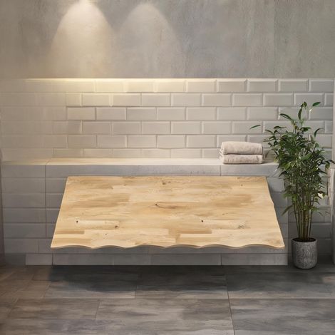 Planche en bois massif 160 cm pour plan de travail (1/5)