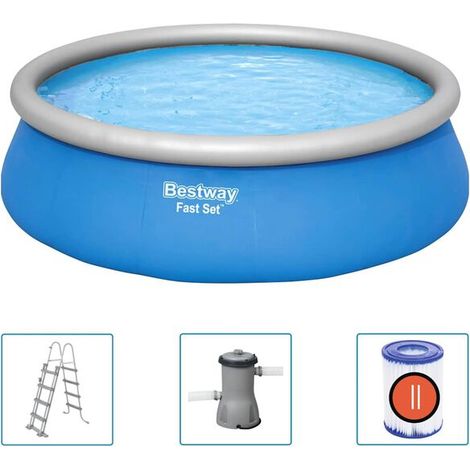 Piscine gonflable ronde Bestway Fast Set 457 x 122 cm (1/5)