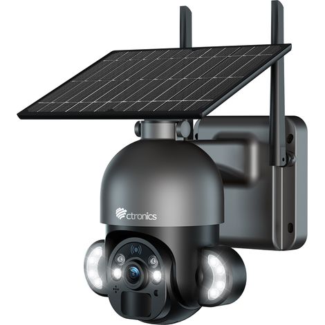 Caméra de surveillance WiFi solaire 4MP – Vision nocturne couleur – Détection humaine PIR – Audio bidirectionnel – IP66 extérieur (1/5)