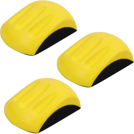 3X Bloc de PonçAge à la Main de 5 Pouces pour Outils Abrasifs de Protection Abrasive de Tampon de Main de Papier de Verre de Crochet et de Boucle (1/5)