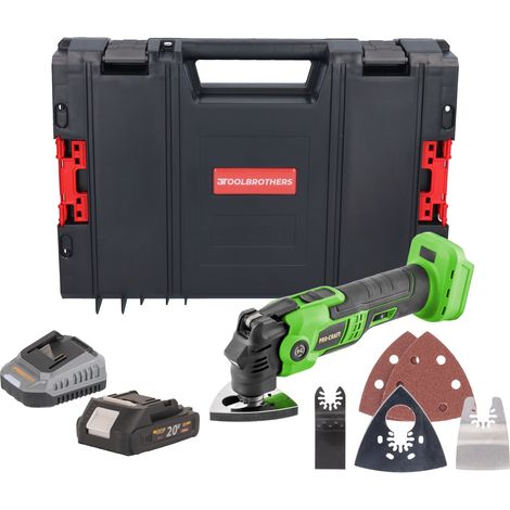 Procraft PMT22bb Akku Multifunktionswerkzeug 20 V Brushless + 1x Akku 2,0 Ah + Ladegerät + RHINO Toolcase (1/5)