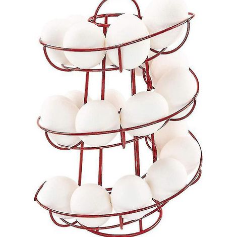 Étagère à œufs de cuisine, panier à œufs, support à œufs de canard, panier à œufs d'oie, rouge (1/5)