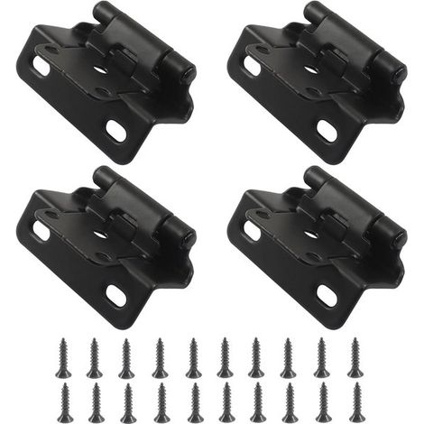 4 charnières, charnières de cuisine, charnières pour portes de placard, charnières pour meubles, charnières pliantes, charnières pour portes intérieures, charnières en applique pour K (1/5)