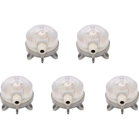 Pressostat différentiel pneumatique 5X 30-300 Pa, micro-pressostat réglable 1 kPa (1/5)