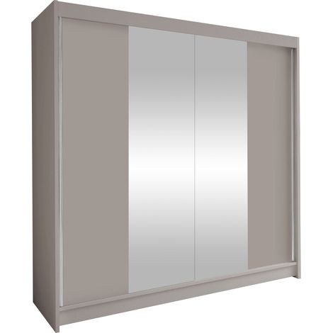 Armario Closico Cavaris II, Cachemira, 215x180x58cm, Puertas de armario: Correderas, Número de estantes: 5