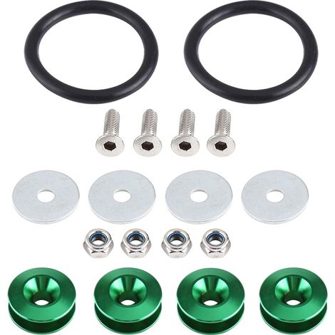 Kit di chiusura rapida per rondella paraurti/bullone in lega di alluminio per vano motore