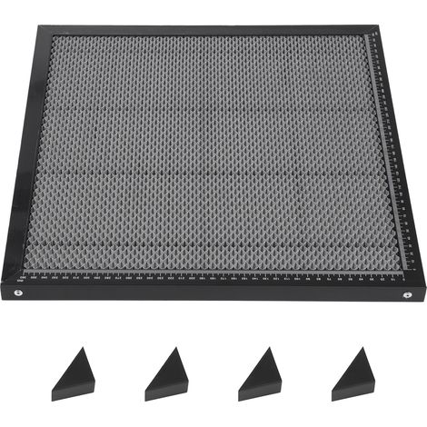 Établi de machine de gravure laser en nid d'abeille 400x400x23mm, lit laser en nid d'abeille, compatible avec la plupart des machines de gravure laser telles que NEJE, XTOOL, ORTUR, SCULPFUN, etc. (1/5)
