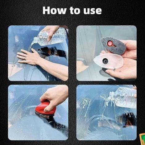 Brosse nettoyante pour vitres de voiture, souris, décapante pour pare-brise, dégraissante pour vitres, revêtement de verre (1/4)