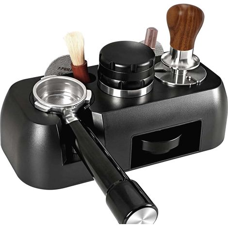 Tamper Station 51-58mm Universelle Café Tamper Fabriqué en ABS de Barista Accessoires Convient à Porte Filtres. Espresso Tamper. Tasseur Café