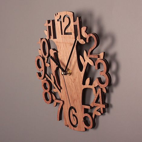 Wanduhr aus Holz, 8,7 Zoll Durchmesser, weiß, doppelwandig, ultraleise, geräuschlose Wanduhr (1/5)