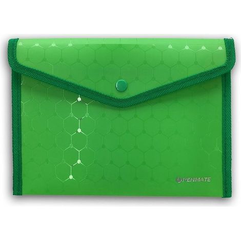 Sobre verde A5 LUX con cierre a presión