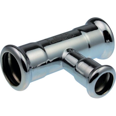 Raccord Té à sertir - Xpress Carbone - Aalberts integrated piping systems - FFF Diamètre 42 x 35 x 42