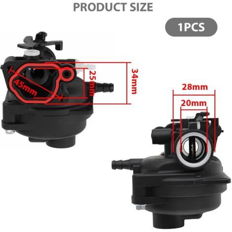 Carburatore per tosaerba 593261 595656 591979 799583 Ricambio per Briggs and Stratton Serie 300E 450E 500E 550E 575E 600E Carburatore per tosaerba (1/4)