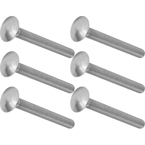 30 Stück M8x1,25 Schrauben, A2 Edelstahl, Vierkant-Grobgewinde, Schlossschrauben DIN603M8x70 (1/5)