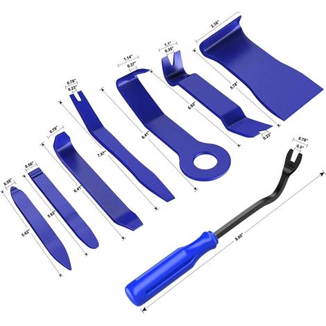 Kit di strumenti per la rimozione delle finiture da 8 pezzi, per accessori per pannelli, rimozione del cruscotto della portiera dell'autoradio per auto (1/4)