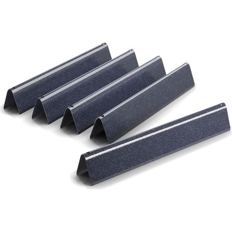 7636 Barres Flavorizer en Porcelaine émaillée Plaque chauffante pour Grilles à Gaz Weber Spirit 300 Series E310 E320 E330 S310 S320 S330 Pièce de Rechange avec Boutons de Commande Avant 38.8 cm